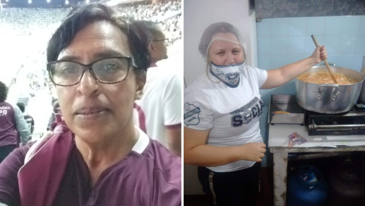 Foto 2 de 2 — Mês da mulher: torcedoras se preparam para duelo entre Ferroviária e Inter de Limeira